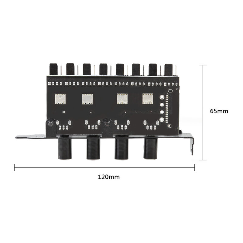 8-канальный концентратор охлаждающего вентилятора SATA/4-контактный источник питания, 4-кнопочный контроллер скорости радиатора для процессо...