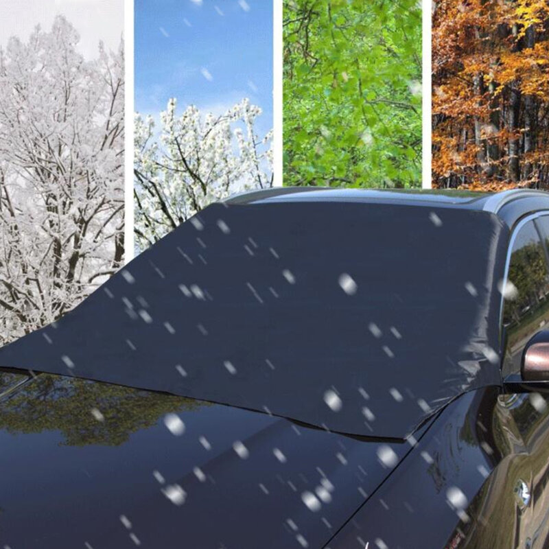 Empat Musim Universal Magnetik Penutup Kerai Mobil Kaca Depan Mobil Salju Kerai Tabir Surya Universal Kaca Depan Mobil Penutup Frost