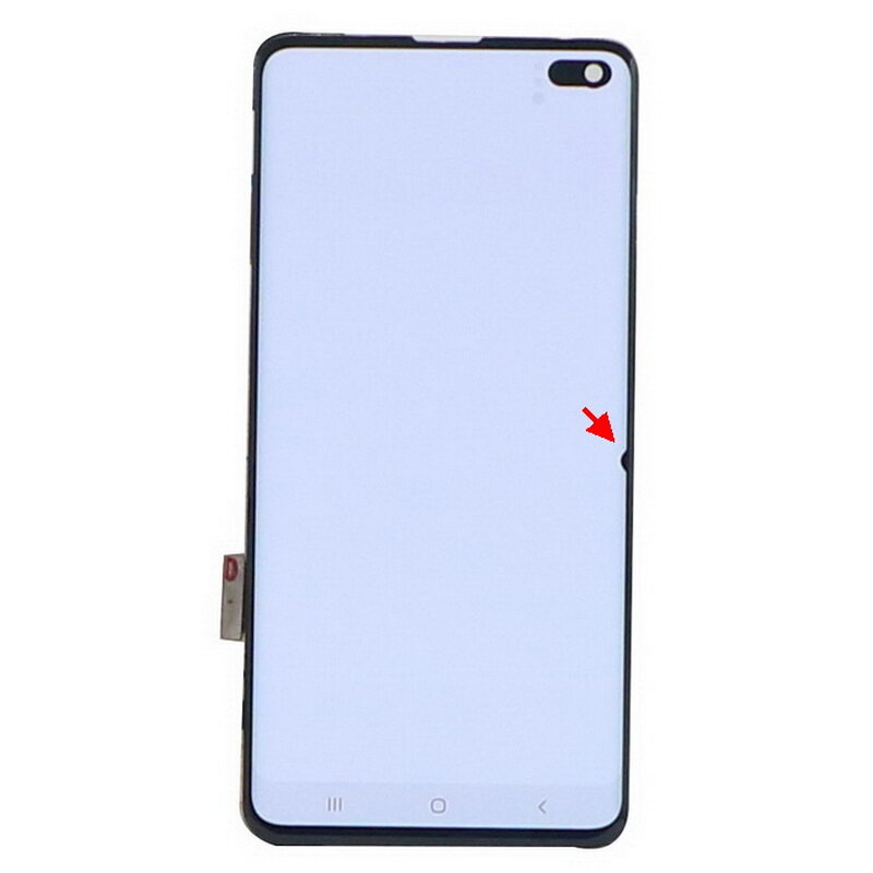 100% Original AMOLED G975 LCD For SAMSUNG Galaxy S10 Plus S10+ G975 G975F Display Touch Screen Digitizer Replacement With Dots