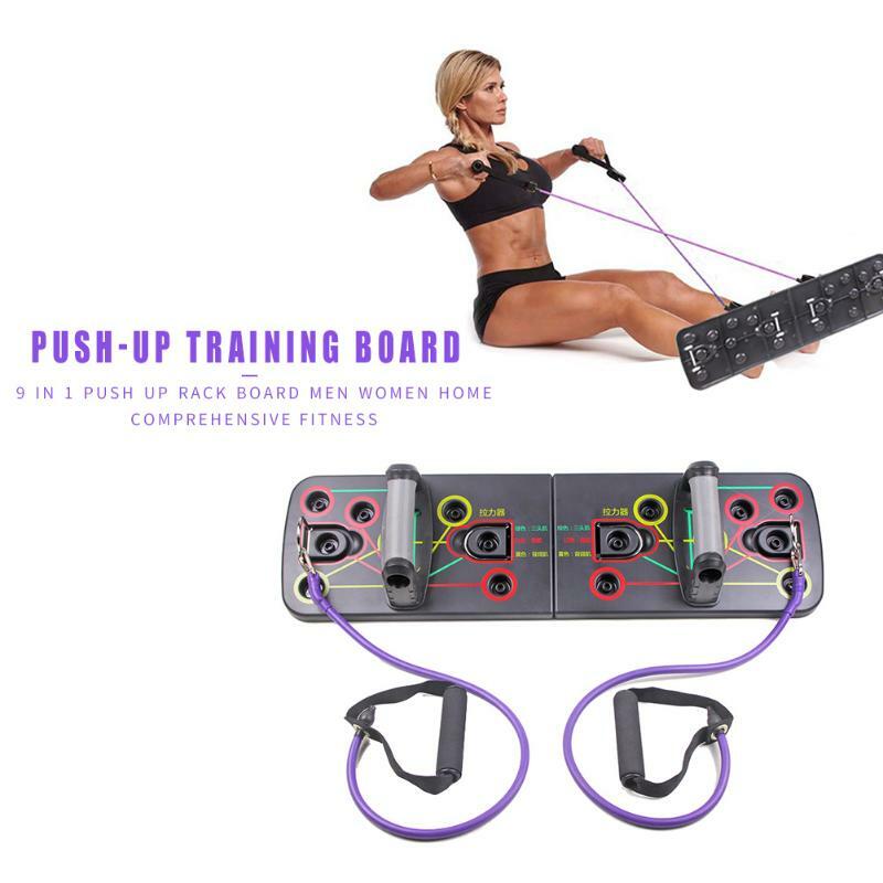 Push-Up Rack Push-up Board z taśmy oporowe Gym Home sports kompleksowe ćwiczenia Fitness trening kulturystyki sportowej