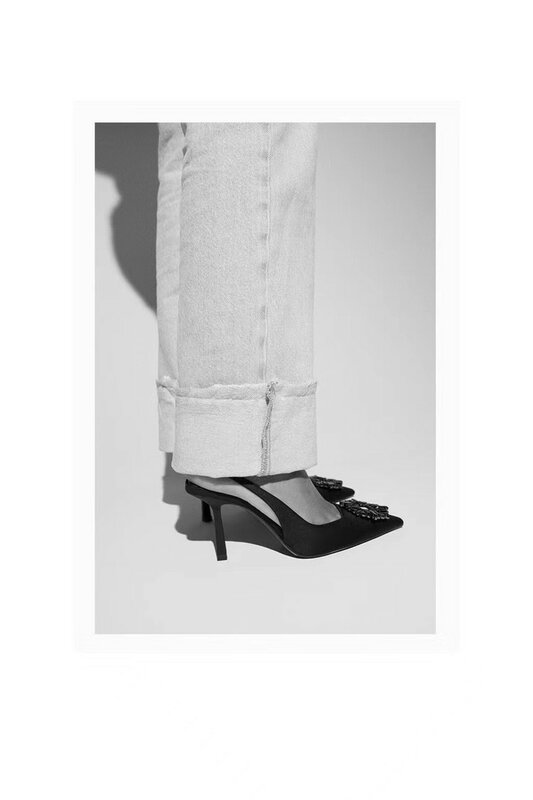 ZA-Sandalias de tacón alto para mujer, zapatos de tacón alto sin cordones, con punta de aguja, para fiesta, 2021