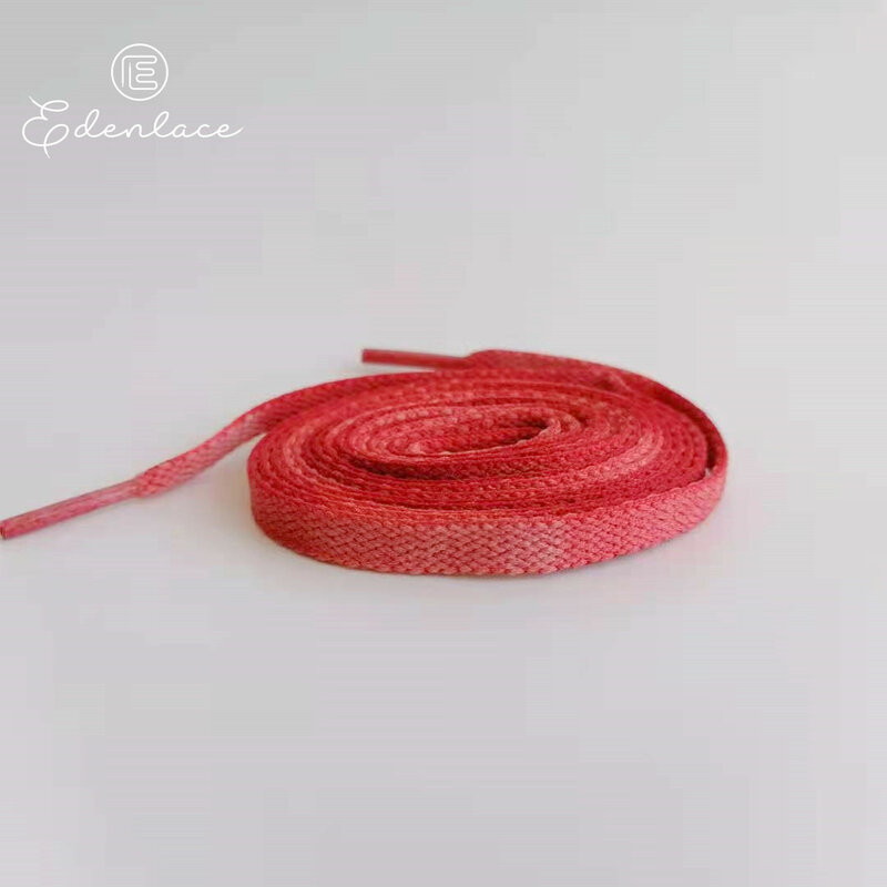 Vintage wyblakłe płaskie sznurowadła odbarwione sznurowadła 1980s stare sznurowadła