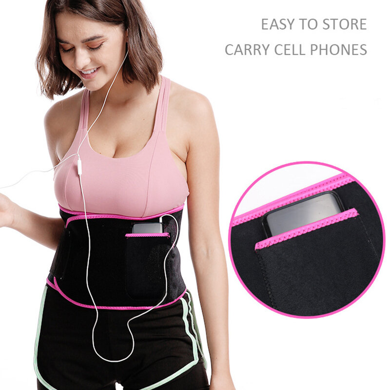 MASEDA Colored waist protection, elastic sports, body-binding belt, belly tightening, fat reducing belt, workout belt