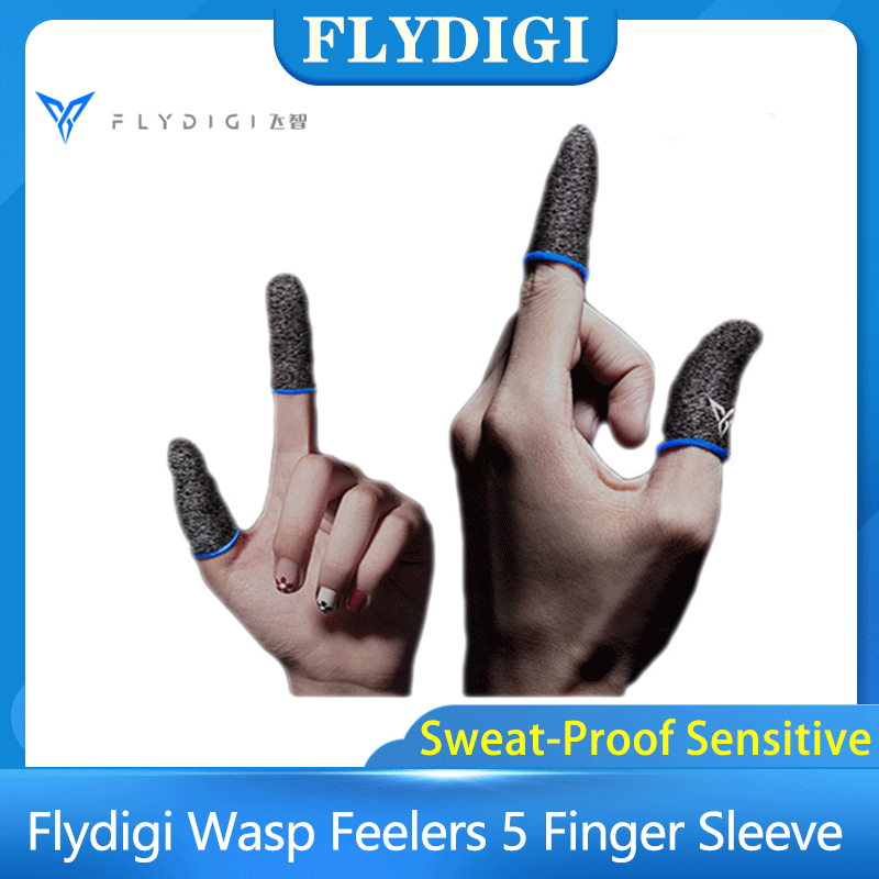 Flydigi Feelers 5แขนเหงื่อ Proof Sensitive Delay Thumbs นิ้วมือสำหรับเกมมือถือสำหรับโทรศัพท์เกม Accessor