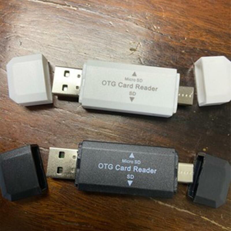 Lector de tarjetas OTG, lector de tarjetas TF SD tipo c, Plug And Play, carcasa de aleación de aluminio