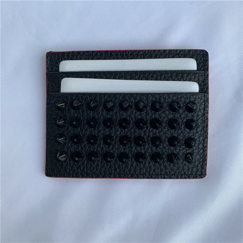 High quality leather wallet cardholder Liu nail men's cardholder multi function zero wallet