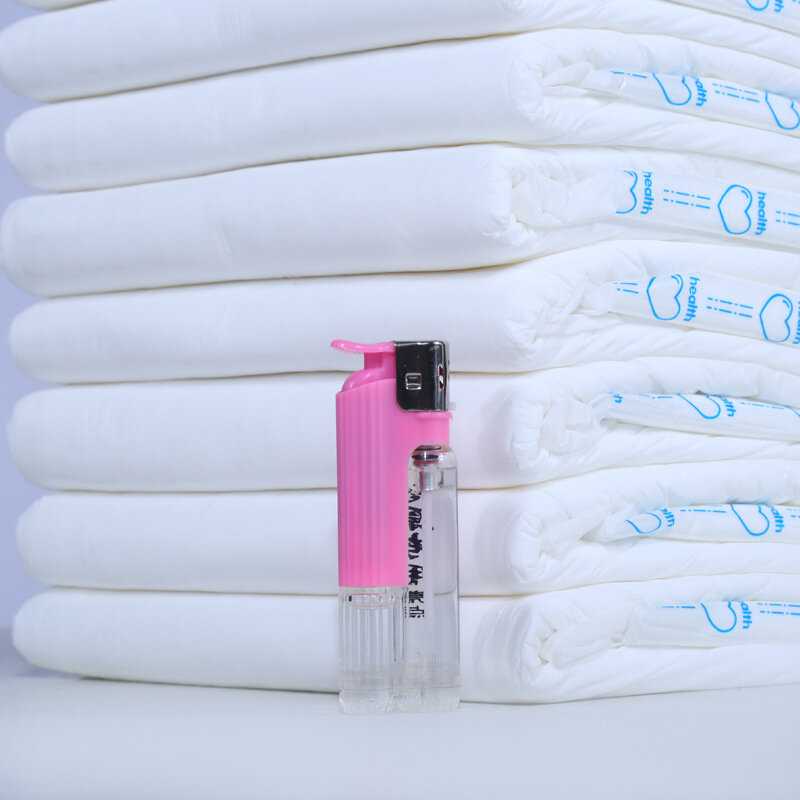 10 pcs adult diapers disposable elder coton diaper maternal zipper pants diapers L free shipment menstrual pad adults urinal