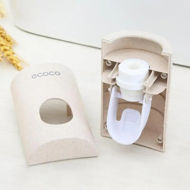 Automatic Toothpaste Dispenser Dust-proof Toothbrush Holder Wall Mount Stand Bathroom Accessories Set Toothpaste Squeezers Tooth
