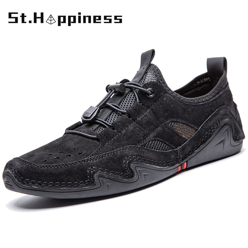 New Summer Men's Casual Shoes Breathable Mesh Sneaker Fashion Outdoor Lightweight Driving Shoes Walking Flat Loafers Big Size