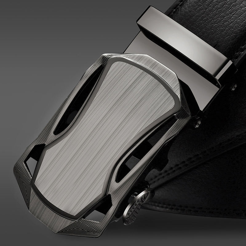 Мужские автоматические ремни JIFANPAUL, широкие кожаные ремни, прямые поставки, черные ремни из натуральной кожи, роскошный бренд