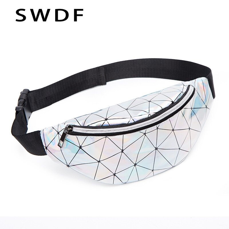 SWDF-riñonera de diseñador con diseño láser para mujer, bolso para la cintura con diseño de plátano, a la moda, para pecho y teléfono