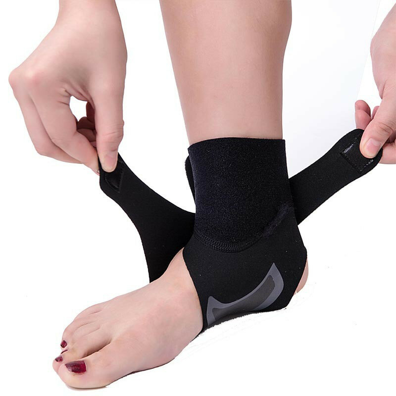 Protetor de tornozelo esportivo elástico ajustável, segurança, corrida, basquete, tornozelo, ataduras de compressão, protetor de tornozelo