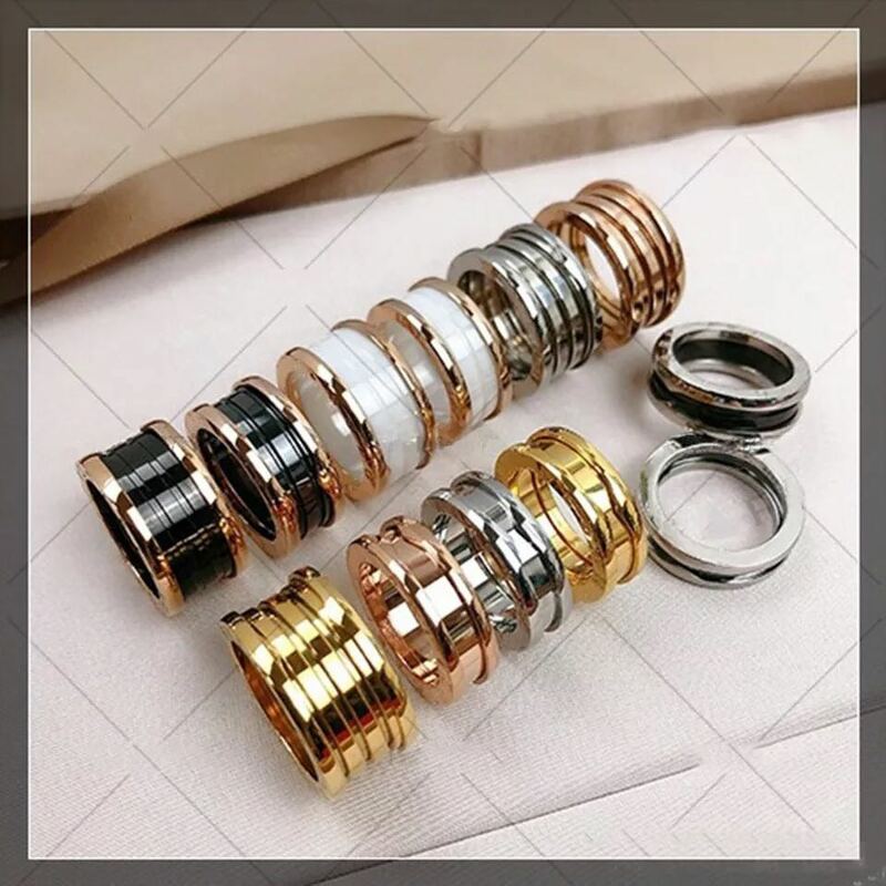 2022 New Summer fashion brand ring bv spring ceramic women ring is charming, cute and handsome outdoor rings for men