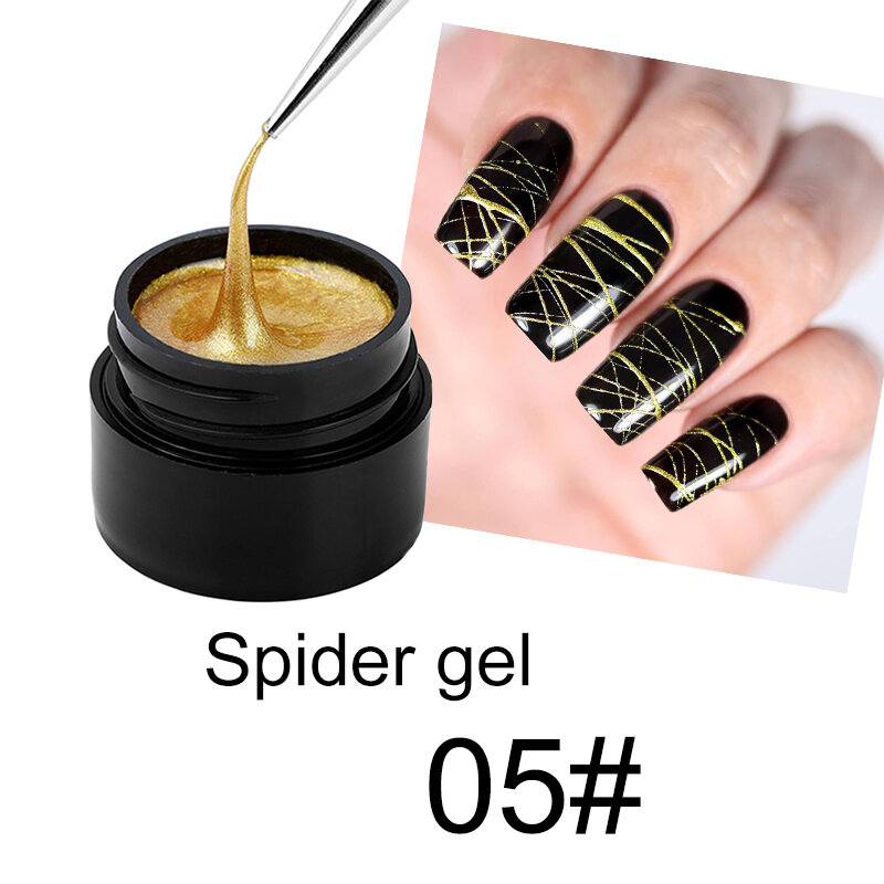 Esmalte en Gel de araña para uñas, barniz colorido para decoración de uñas, UV, 8ml, TSLM2