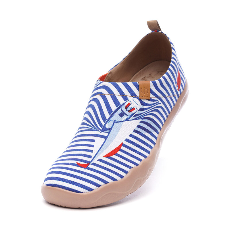 Zapatillas de deporte UIN para mujer, informales, pintadas, serie con diseño marino, deslizables, ligeras, cómodas, de lona