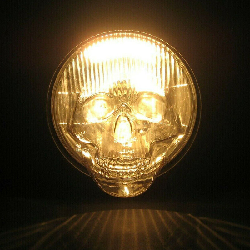 الجمجمة غطاء المصباح الجمجمة رئيس سيارة عاكس الضوء هالوين الديكور عالية شعاع عاكس الضوء