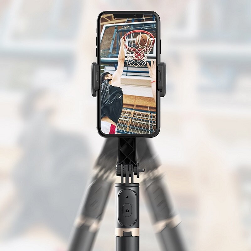 Raffreddare più nuovo Bluetooth palmare stabilizzatore cardanico telefono Selfie Stick treppiede per Smartphone Action camera registrazione Video Live