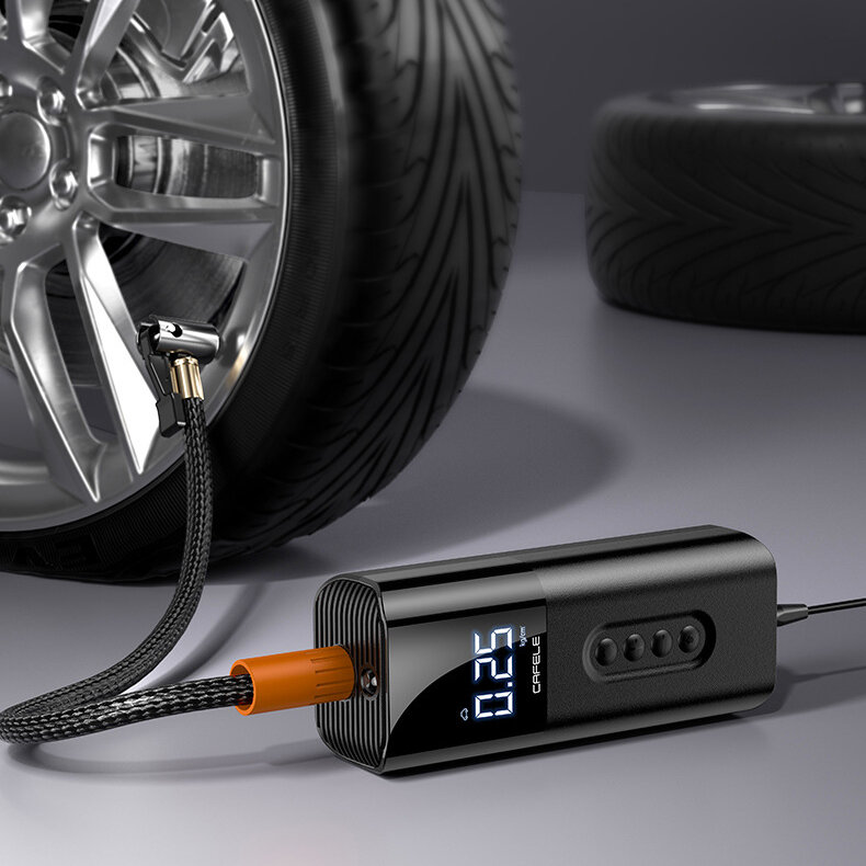 자동차 공기 펌프 자동차 범용 12V 스마트 디지털 디스플레이 공기 펌프, 휴대용 자동차 전기 펌프 자동차 오토바이 농구에 적합