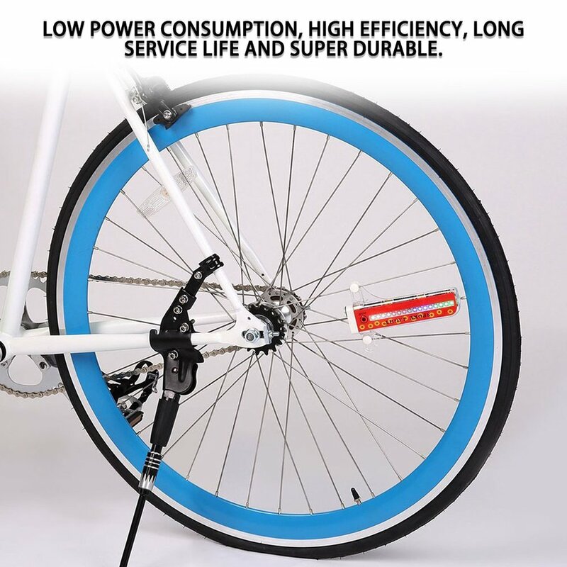 32LED 32 modes étanche Roue De Bicyclette Signal pneu a parlé la lumière vélo lampe