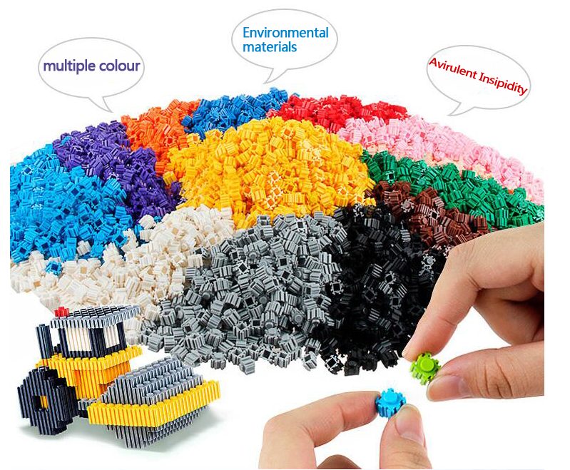 Blocs de la série de petites particules bricolage 100 pièces, jouets créatifs, briques en vrac éducatives, créateurs compatibles