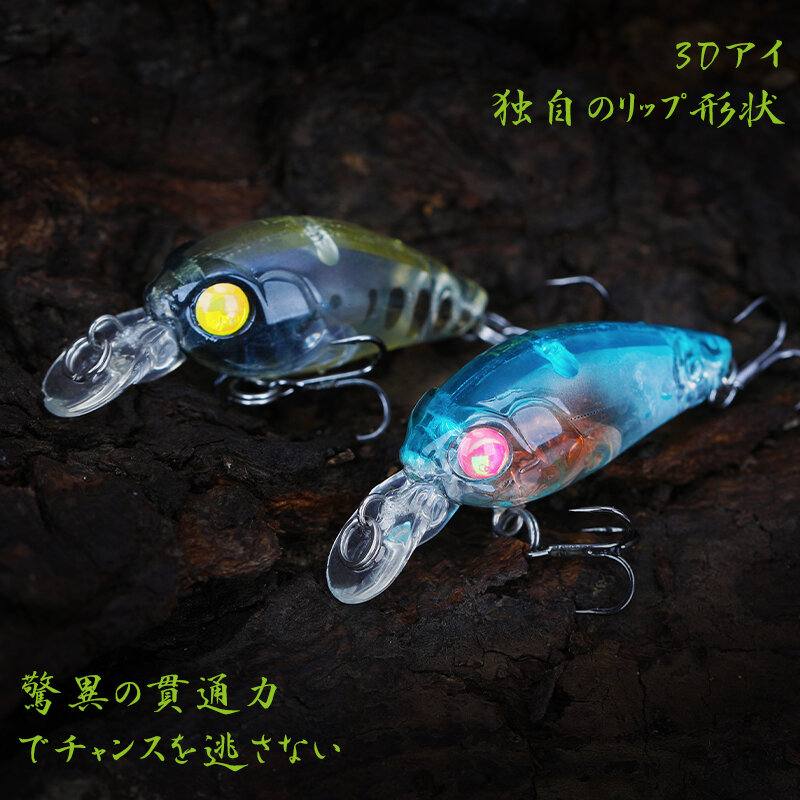 Tsurinoya mini isca de pesca dw24 artificial, isca de peixinho artificial, flutuante, manivela, 35mm 3.5g