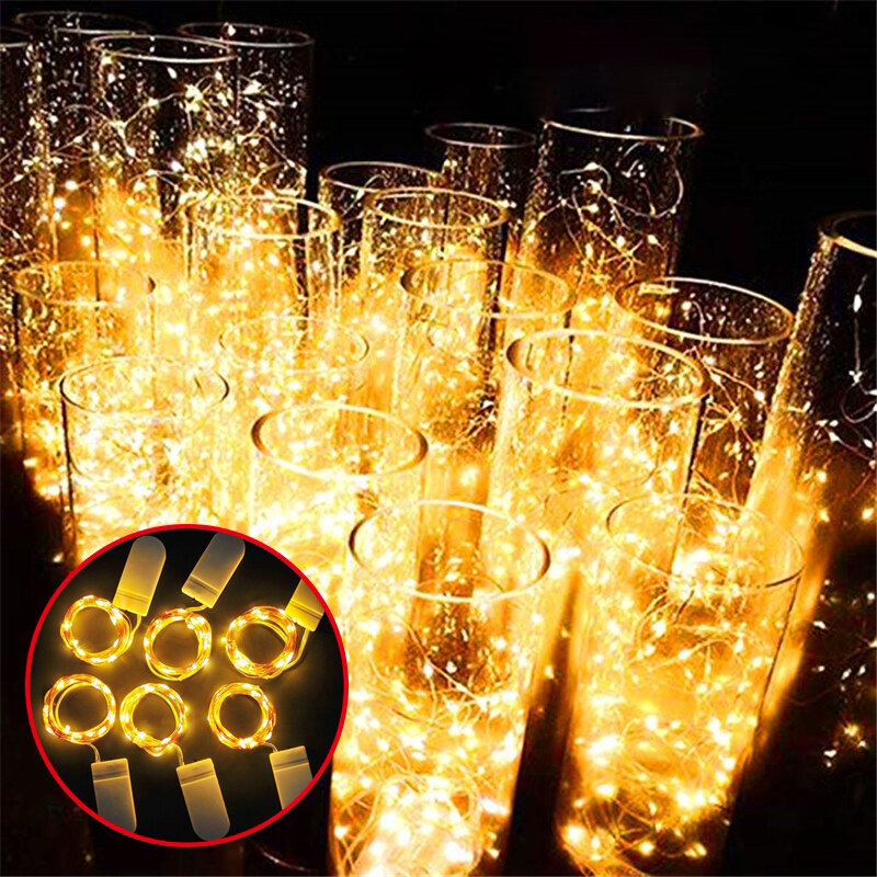1-5M Copper Wire Fairy Light Battery Powered 10-50LED String Lights Christmas Garland Indoor Festival Party Home Decoration Lamp