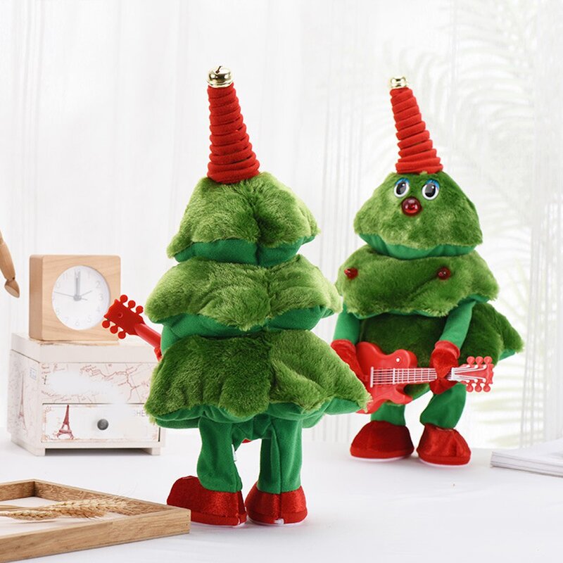 Dancing Christmas Tree giocattoli di peluche elettronici regali ornamenti per bambini che cantano giocattolo elettrico per bambini regalo di natale