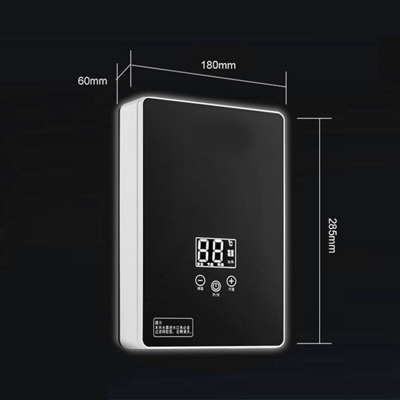 6000W 220V 전기 온수기 인스턴트 Tankless 온수기 욕실 샤워 다목적 온수기 LED 디스플레이