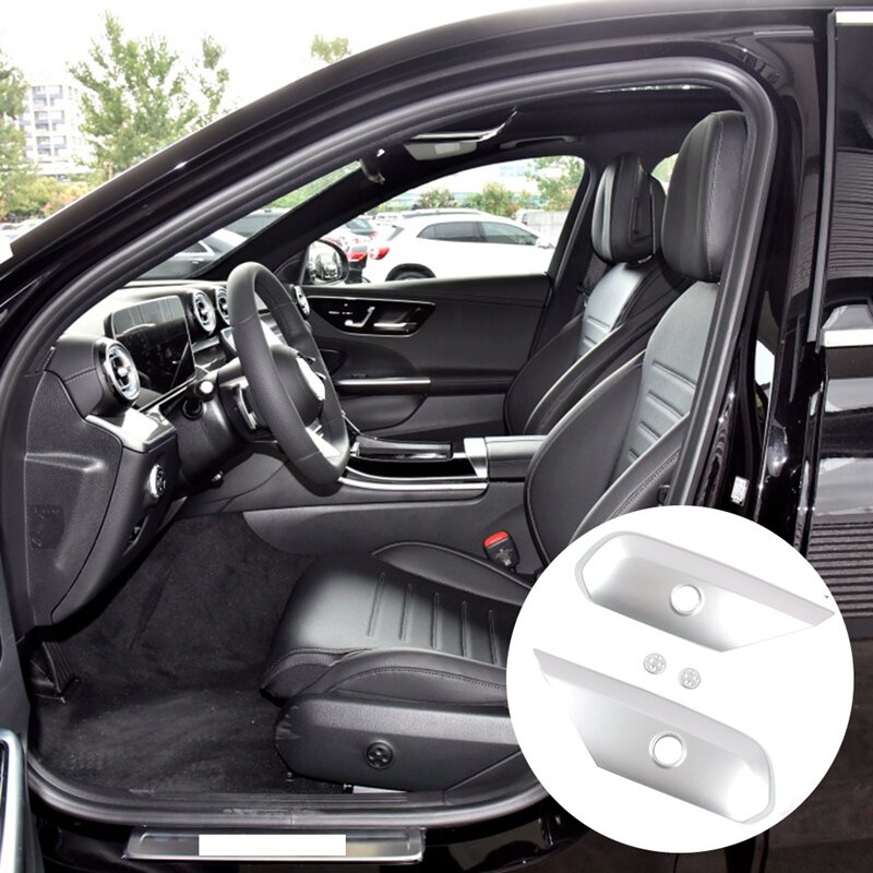 1 par interruptor de ajuste do assento do carro painel guarnição capa para mercedes-benz c-class w206 c260 2022 interior placa decorativa