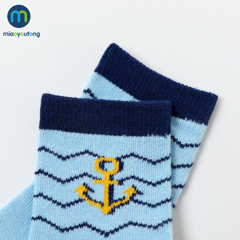 Miaoyoutong – chaussettes chaudes en coton doux pour bébé, garçon, enfant, fille, nouvel an, 5 pièces