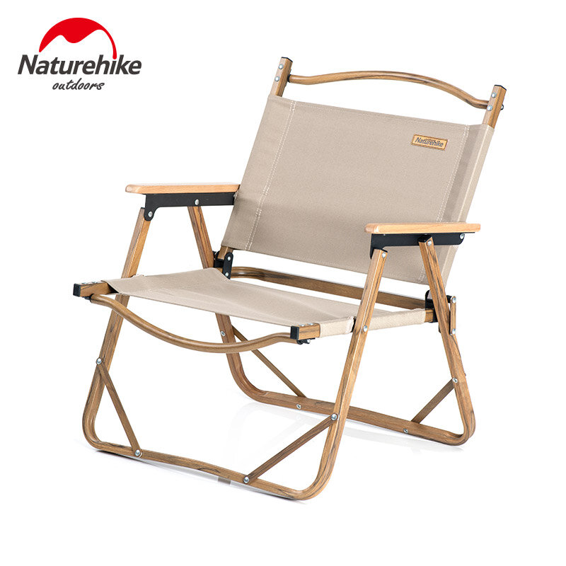 Naturehike-cadeira dobrável portátil para acampamento, cadeira de madeira, dobrável, relaxante, para piquenique, natureza e caminhada