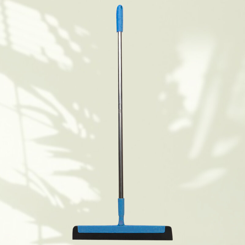1pc raspador de limpeza de piso janela limpador de vidro rodo versátil limpador para casa escritório hotel banheiro toliet (azul)