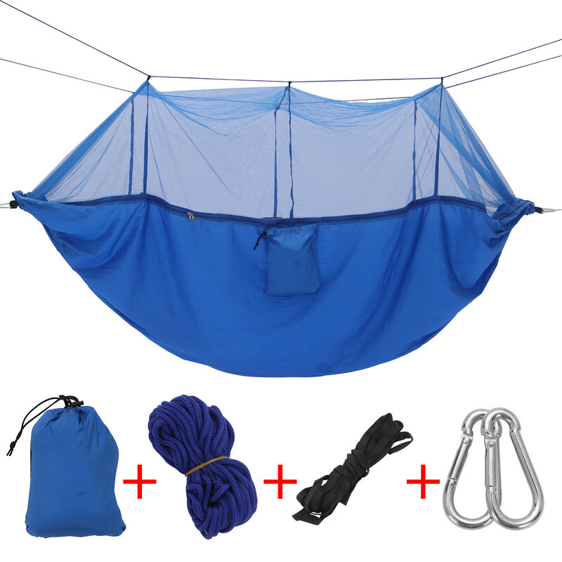 CellDeal-휴대용 야외 낙하산 스윙 잠자는 해먹, 모기장 팝업 캠핑 용품