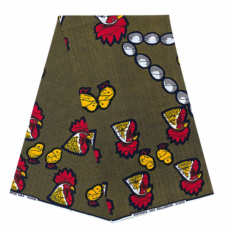 Африканская восковая ткань, хлопчатобумажная ткань Анкары, материал высокого качества, 6 ярдов, африканские платья Анкары, ткань