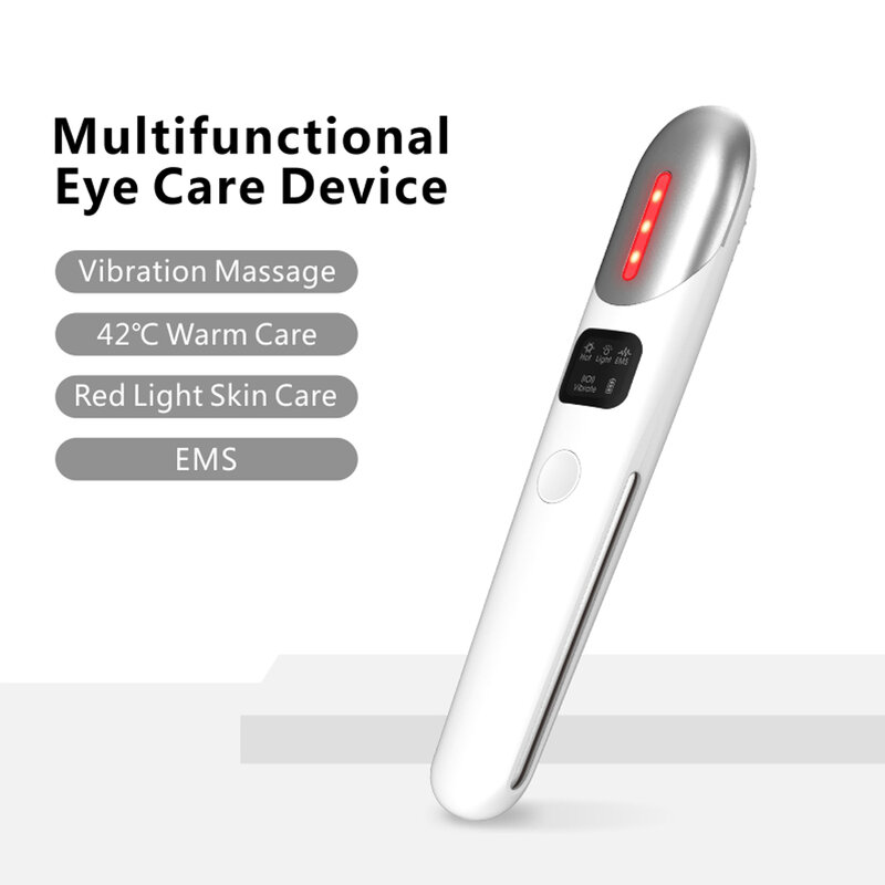 Micro-atual elactric olho cuidados massager multi-funcional beleza dispositivos tratamento quente cuidados com a pele ferramentas elevador firme beleza dos olhos devi