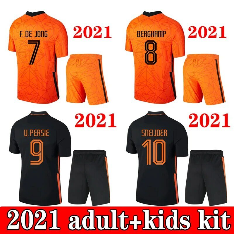 2020 2021 FOOTBALL SOCCER JERSEYS TEAM SHIRTS VOETBAL TENUE NETHERLANDS NATIONAL SOCCER FOOTBALL OUTFIT KIDS CHILDREN KITS Tops & Tees
