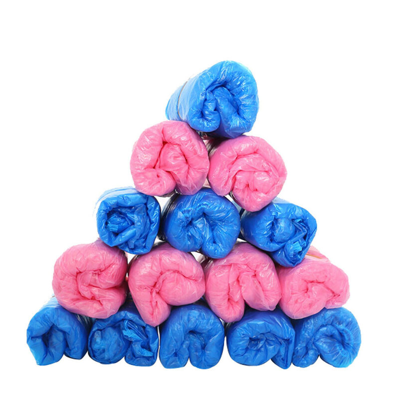 100pcs Outdoor Disposable Plastic Shoe Covers Carpet Cleaning Overshoes