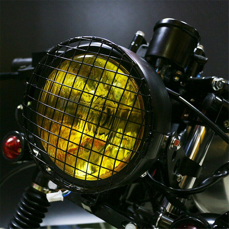 Mesh Headlight cover Metal Protector Retro-style Assemblies Cover Lamp