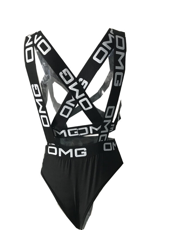 Hollow Out ฤดูร้อนพิมพ์ผ้าพันคอชุดว่ายน้ำบิกินี่2ชิ้นชุดผู้หญิง Jumpsuit Boho เซ็กซี่ Skinny Bodysuits Overalls ชุดว่ายน้...