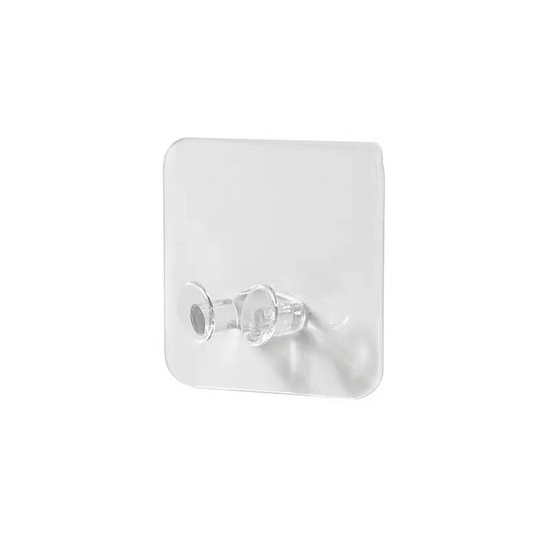 Клейкий настенный крюк Прозрачный Прочный тяжелые нагрузки вешалка держатель 6*6 см стойки присоски для дома Ванная комната Кухня