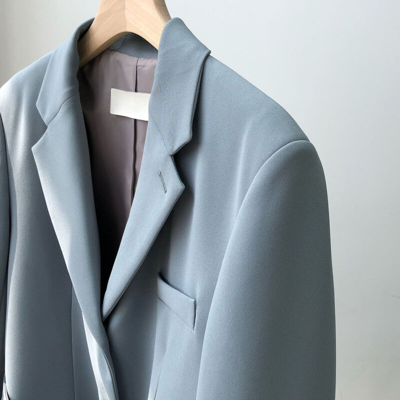 Chaqueta elegante con cuello de muescas para mujer, chaqueta informal de cintura delgada para oficina, traje femenino de primavera 2023