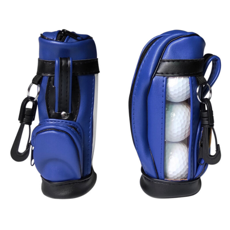Маленькая искусственная кожа, сумка в форме мяча для гольфа поясные сумки с 3 мячиками для гольфа, аксессуары для мяча/футболки для гольфа