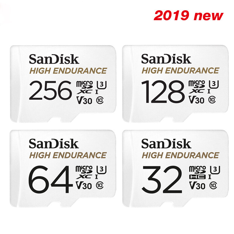 Scheda di memoria SanDisk ad alta resistenza 32GB 64GB U1 fino a 40 MB/s 128GB 256GB classe 10 velocità video U3 V30 scheda microSD Full HD 4K