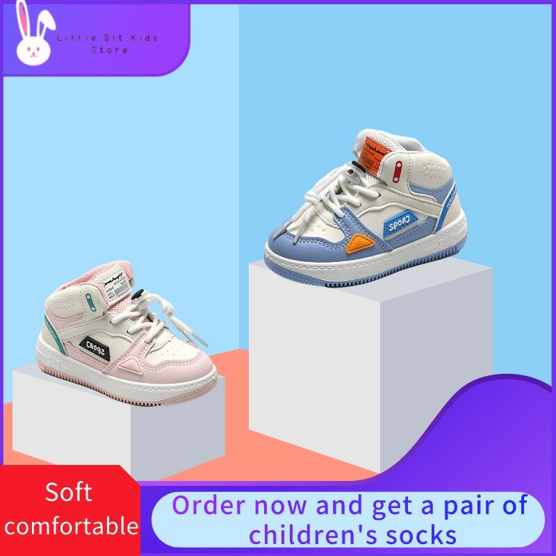 Zapatos deportivos para bebés, zapatillas informales de baloncesto de alta calidad para niños, unisex, 2022