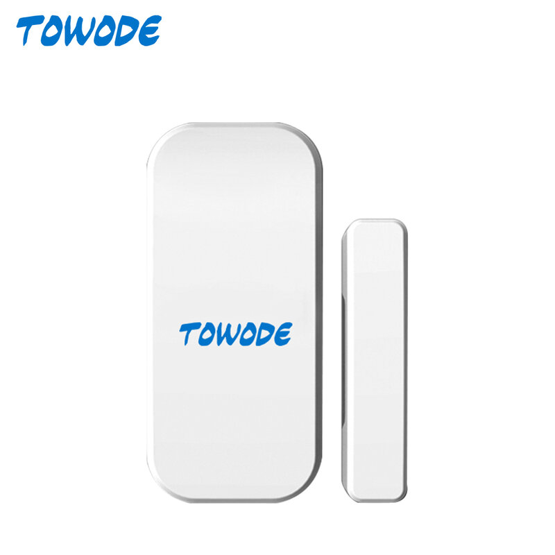 Towode-sensor de segurança residencial sem fio, para portas e janelas, 433mhz, sensor antifurto, kit de alarme