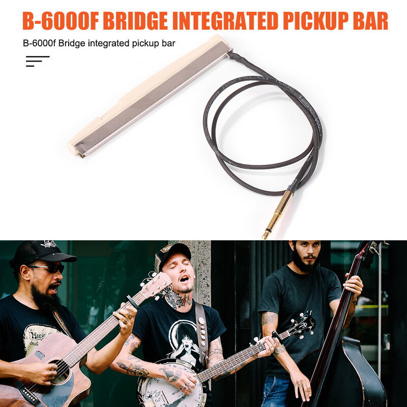 1pc Guitar Pickup Soft Piezo Bar Professional Guitar Integrated Pick-Up Sticks for Guitarist Playing Accessories