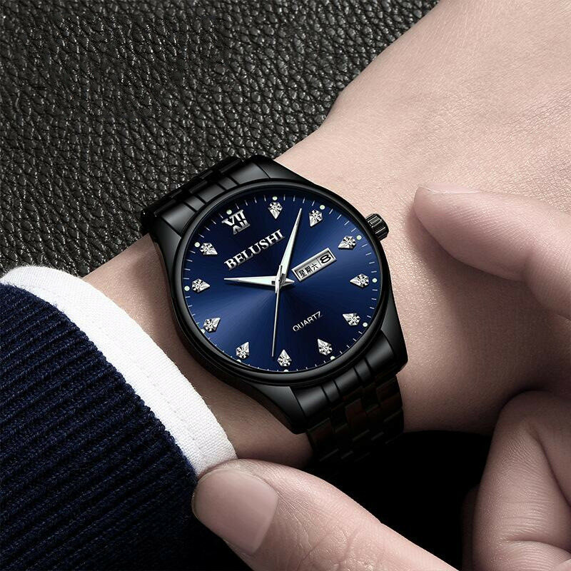 Japoński mechanizm kwarcowy's top zegarki luksusowe BLSI Martin ekskluzywny dżentelmen mężczyźni oglądać wodoodporny Dropshipping mężczyźni oglądać relogio