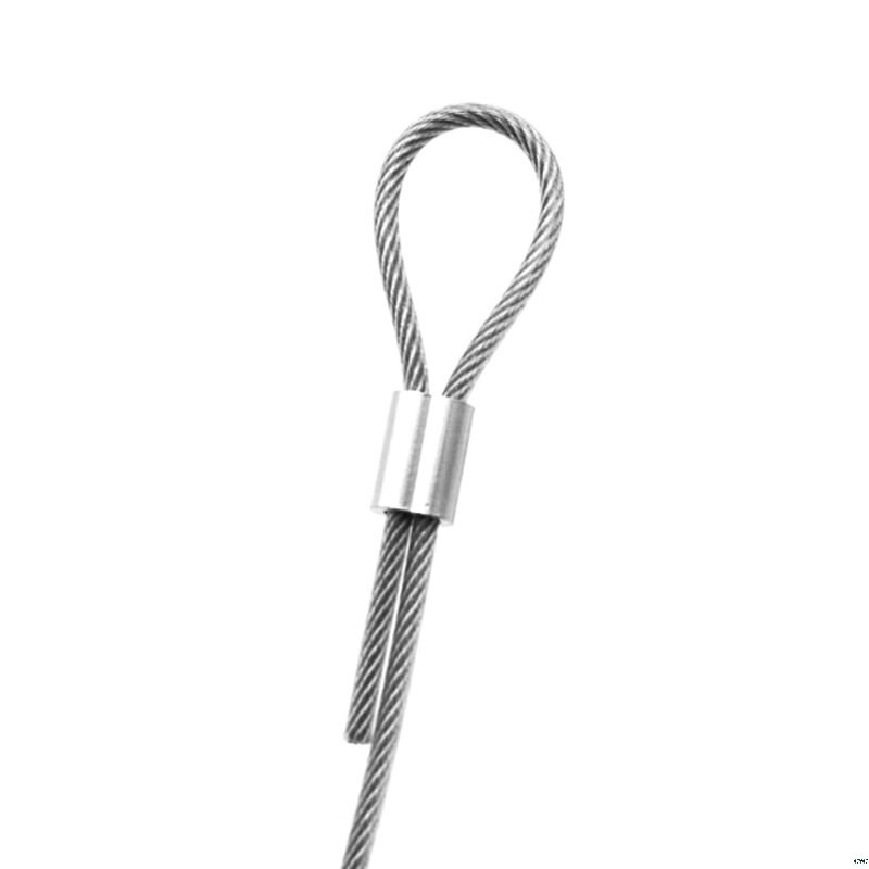 Câble de levage de pêche en acier inoxydable 304, 10m, corde à linge souple 7*7 0.5mm/ 0.8mm/1mm/1.2mm/1.5mm/2mm/2.5mm/3mm