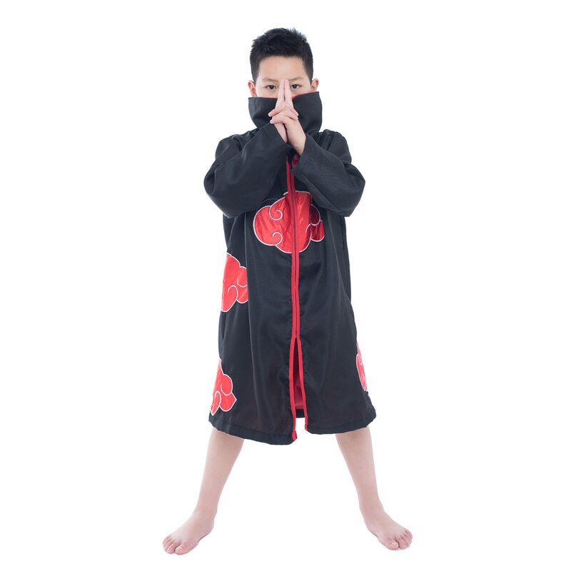 Fantasia unissex de manto para cosplay, uniforme de halloween, roupa de ninja