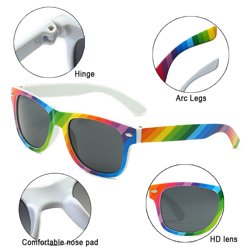 Kolorowe okulary przeciwsłoneczne damskie marka projektant mody kwadratowe okulary przeciwsłoneczne dla dzieci chłopcy dziewczęta Party rodzic-dziecko okulary odcienie gogle